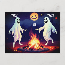 Carte postale Illustration Dancing Ghosts