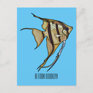 Carte Postale Illustration d'angelfish