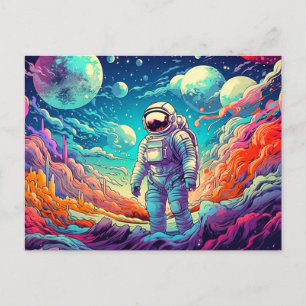 Carte Postale Illustration Dans l'inconnu