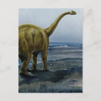 Carte Postale Illustration d'Apatosaurus (Brontosaurus)