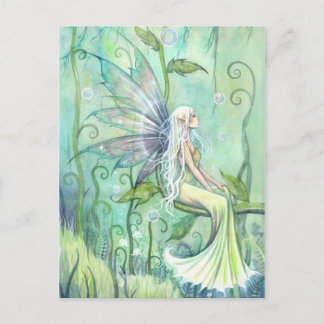 Carte Postale Illustration d'art de fée de méditation