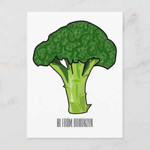 Carte Postale Illustration de Broccoli