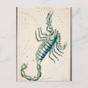 Carte Postale Illustration de constellation vintage