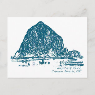 Carte Postale Illustration de Haystack Rock