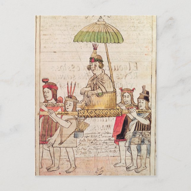 Carte Postale Illustration de Huascar Inca (Devant)
