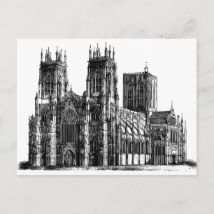 Carte Postale Illustration de la cathédrale