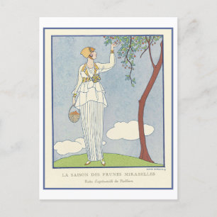Carte Postale Illustration de la mode de Redfern vintage 1914