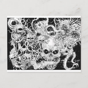 Carte Postale Illustration de la mort malsaine