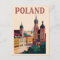 Illustration de la skyline de la Pologne Art de vo