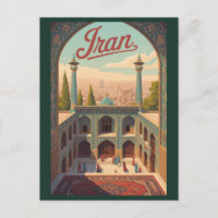 Illustration de la skyline d'Iran Art de voyage vi