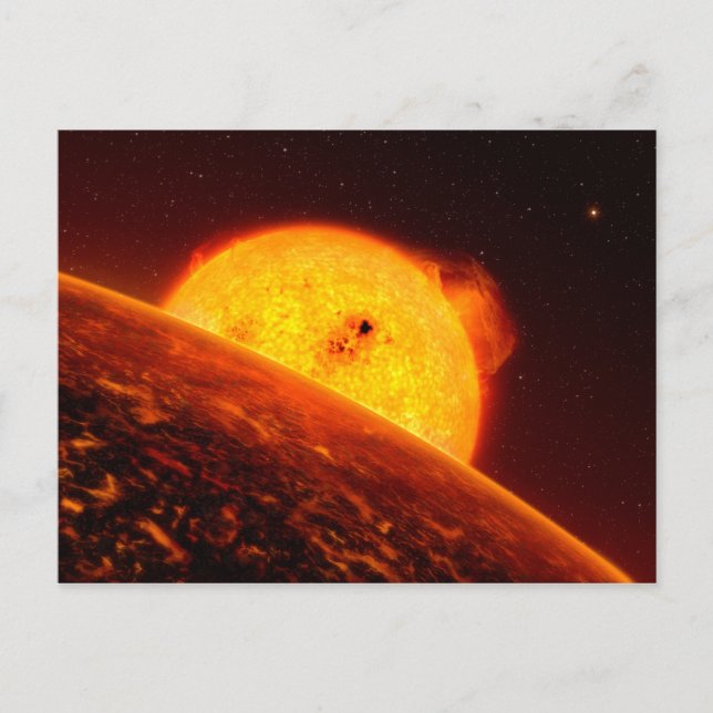 Carte Postale Illustration de l'art spatial Corot-7B (Devant)