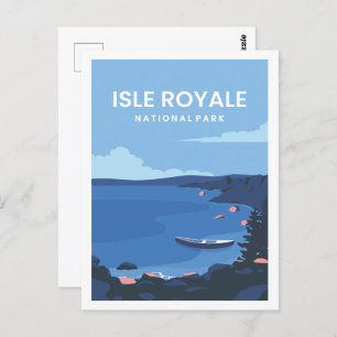 Carte Postale Illustration de l'île Royale