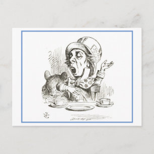 Carte Postale Illustration de Mad Hatter d'Alice au pays des mer