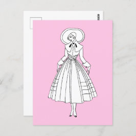 Carte Postale Illustration de mode de Georges Barbier des années