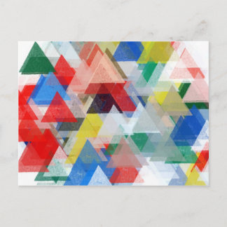 Carte Postale illustration de motif triangles