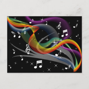 Carte postale Illustration de musique