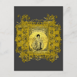 Carte Postale Illustration de Poe's RAVEN par Gustave Dore