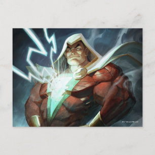 Carte Postale Illustration de Shazam en crise infinie