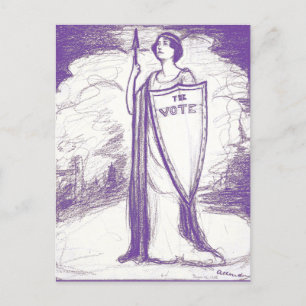 Carte Postale Illustration de Suffragette par Nina Allender