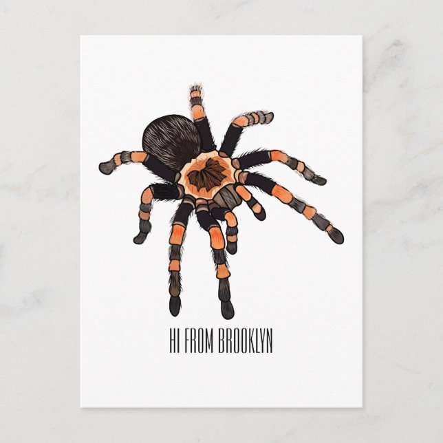 Carte Postale Illustration de Tarantula (Devant)