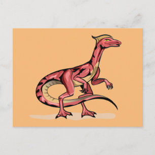 Carte Postale Illustration De Velociraptor.