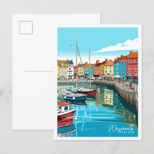 Carte Postale Illustration de voyage vintage de Weymouth England