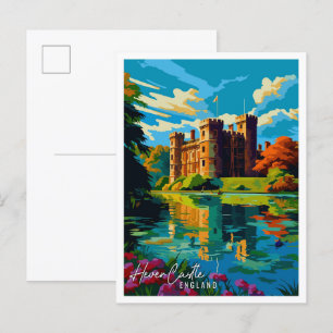 Carte Postale Illustration de voyage vintage Hever Castle Englan