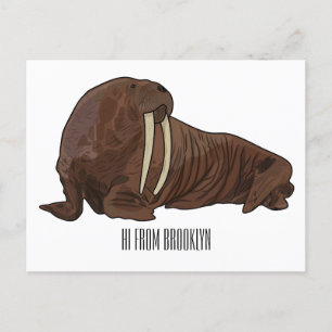 Carte Postale Illustration de Walrus