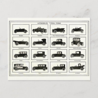 Carte postale - Illustration des automobiles Vinta