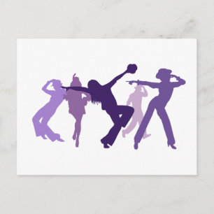 Carte Postale Illustration des danseurs de jazz