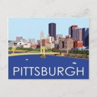 Illustration du cool Pittsburgh Skyline Computer