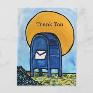 Carte Postale Illustration du courrier de la boîte de dépôt