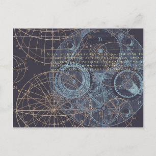 Carte Postale Illustration du livre scientifique vintage