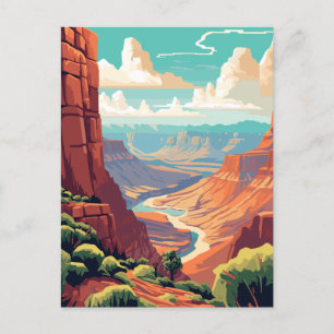 Carte Postale Illustration du parc national du Grand Canyon