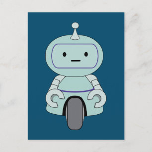 Carte Postale Illustration du robot mignon