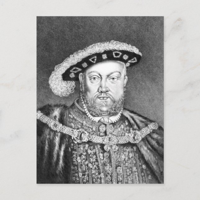 Carte Postale Illustration du roi Henri VIII (Devant)