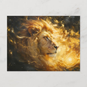 Carte Postale Illustration du signe du zodiaque Lion