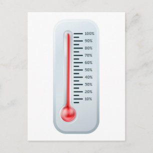 Carte Postale Illustration du thermomètre