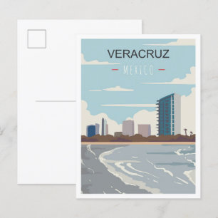 Carte Postale Illustration du Vintage voyage artistique de Verac