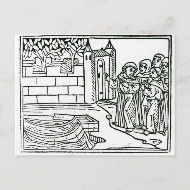 Carte Postale Illustration du "Voyage de St. Brendan" (Devant)