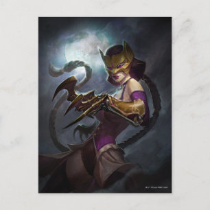 Carte Postale Illustration d'une crise infinie, gaslight Catwoma