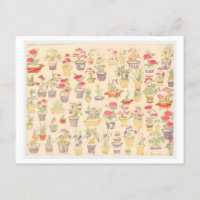 Illustration japonaise de Plantes en pots / Bonsai