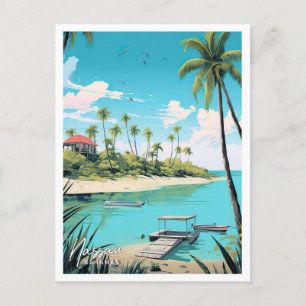 Carte Postale Illustration Nassau Bahamas Art Travel Place