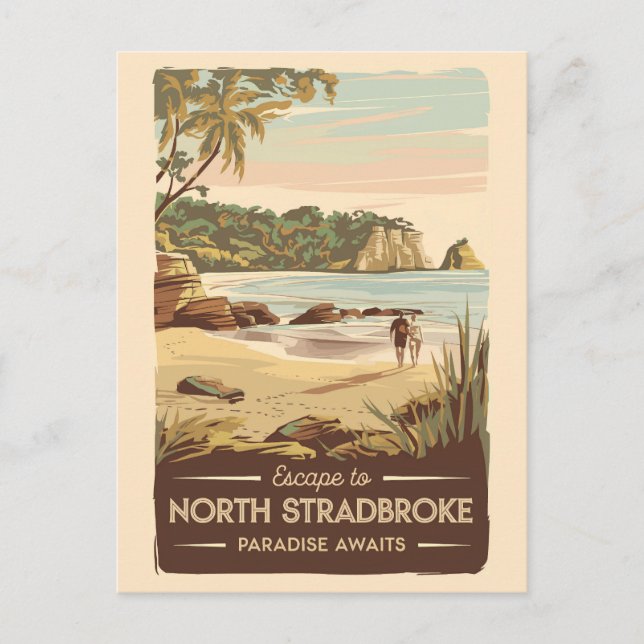 Carte Postale Illustration North Stradbreak Island Australie (Devant)