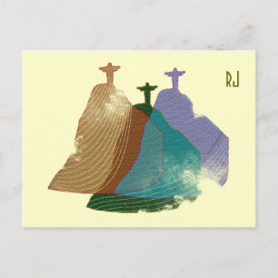 Carte Postale Illustration numérique Christ rédempteur