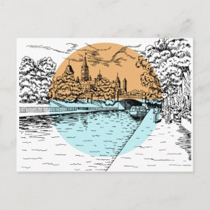 Carte postale Illustration Ottawa Canada