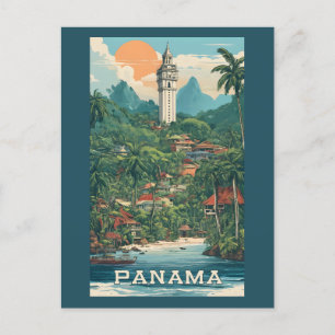 Carte Postale Illustration Panama