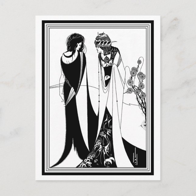 Carte postale : Illustration par Aubrey Beardsley (Devant)