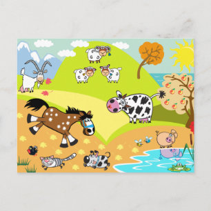 Carte Postale illustration pour enfants
