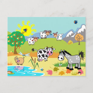 Carte Postale illustration pour enfants